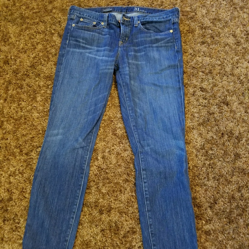 J Crew Toothpick ankle skinny jeans